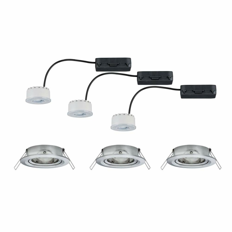 Paulmann Einbauleuchte LED Reflector Coin 6,8W Eisen