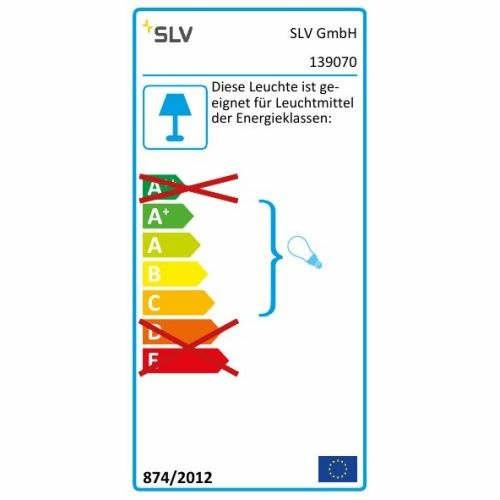 SLV ASMARA Seilleuchte schwarz für TENSEO Niedervolt-Seilsystem QR-C51 1 Stück