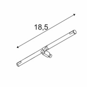 COSMIC Lampenhalter schwarz schwenkbar für TENSEO Niedervolt-Seilsystem QR-C51 2 Stück