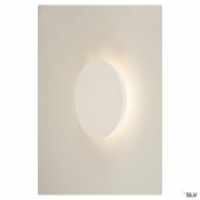 PLASTRA, Wandleuchte, LED, 3000K, rund, weißer Gips, Ø 30cm