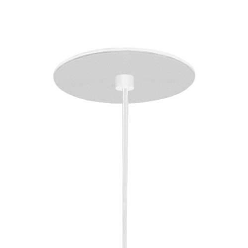 SLV HELIA 60, Pendelleuchte, LED, 3000K, rund, weiß, flache Rosette zum Einbau, 7,5W