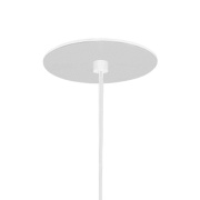 HELIA 60, Pendelleuchte, LED, 3000K, rund, weiß, flache Rosette zum Einbau, 7,5W