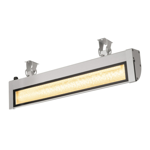 SLV VANO WING, Outdoor Strahler, LED, 3000K, silbergrau, B/H/T 63,5/6,5/20,5 cm