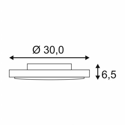 SLV AINOS LED Deckenleuchte weiß rund IP44 3000K 1430lm 21W