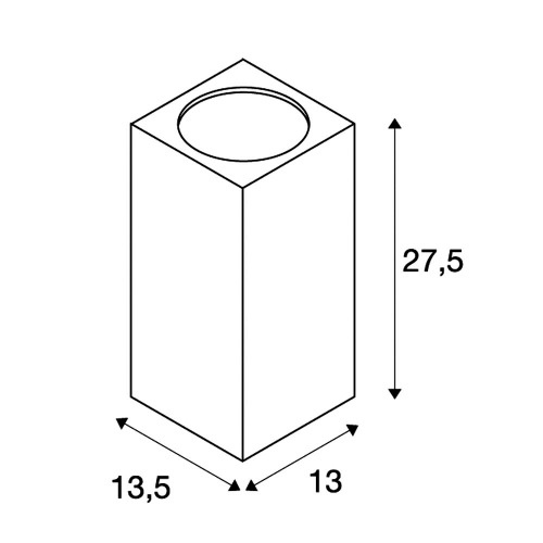 SLV BIG THEO WALL, Outdoor Wandleuchte, zweiflammig, LED, 3000K, Flood up/down, anthrazit, B/H/T 13/27,5/13,5 cm