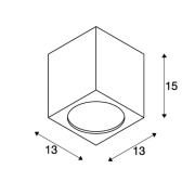 BIG THEO CEILING, Outdoor Deckenleuchte, LED, 3000K, anthrazit