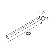 BENA LED 120 Deckenleuchte, weiss, 3000K