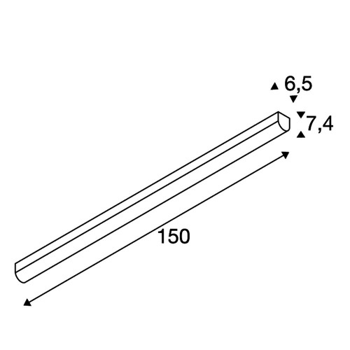 SLV BENA LED 150 Deckenleuchte, weiss, 3000K