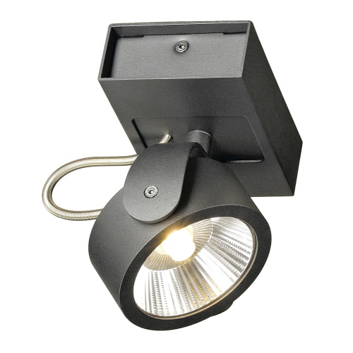 SLV KALU LED 1 Wand- und Deckenleuchte, schwarz, 3000K, 60°