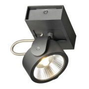 KALU LED 1 Wand- und Deckenleuchte, schwarz, 3000K, 60°