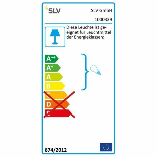 SLV ROX CEILING OUT, TCR-TSE, Outdoor Deckenleuchte, alu gebürstet, max.11W, IP44