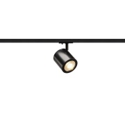 ENOLA_C LED Strahler für 1Phasen Hochvolt-Stromschiene, 3000K, schwarz, 35°, inkl. 1 Phasen-Adapter