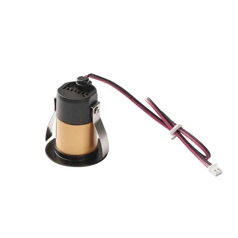 SLV HORN MINI LED Deckeneinbauleuchte matt schwarz/gold Aluminium 3000K 12° Ausstrahlwinkel