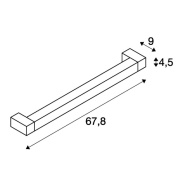 LONG GRILL LED Wand- und Deckenleuchten, weiss, 3000K