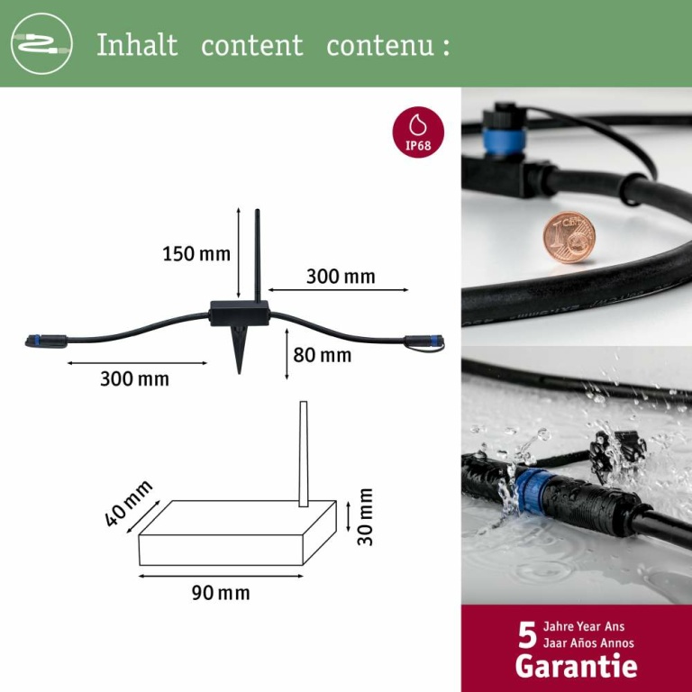 Paulmann Plug & Shine Controller Wireless IP68 Schwarz