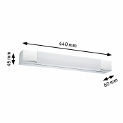 LED Wand- & Spiegelleuchte Quasar Chrom 44cm IP44 3000K 7,5W 570lm 230V