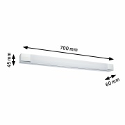 LED Wand- & Spiegelleuchte Quasar Chrom 70cm IP44 3000K 10,5W 835lm 230V