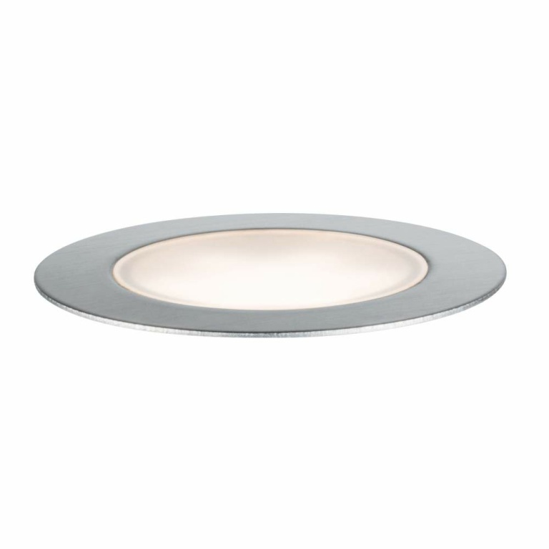 Paulmann Plug & Shine Basisset LED Bodeneinbauleuchte Floor Eco IP67 3000K 3x2W 21VA Silber