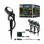 Plug & Shine LED Gartenstrahler Sting Basisset IP67 3000K 3x6W 75VA Anthrazit