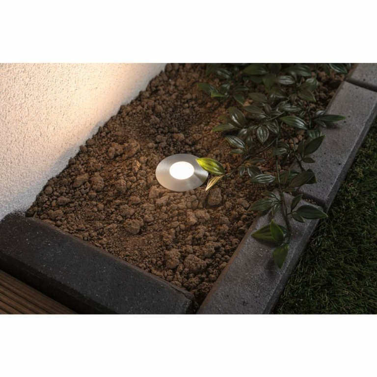 Paulmann Plug & Shine Basisset LED Bodeneinbauleuchte Floor Mini IP67 3000K 3x2,5W 21VA Silber