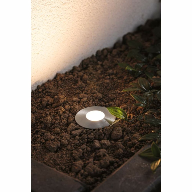 Paulmann Plug & Shine Basisset LED Bodeneinbauleuchte Floor Mini IP67 3000K 3x2,5W 21VA Silber