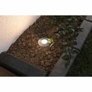 Plug & Shine Basisset LED Bodeneinbauleuchte Floor Mini IP67 3000K 3x2,5W 21VA Silber