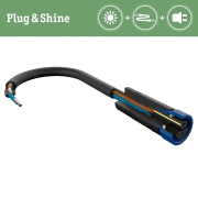 Plug & Shine LED Bodeneinbauleuchte rund IP67 3000K 6W schwenkbar Einzelspot