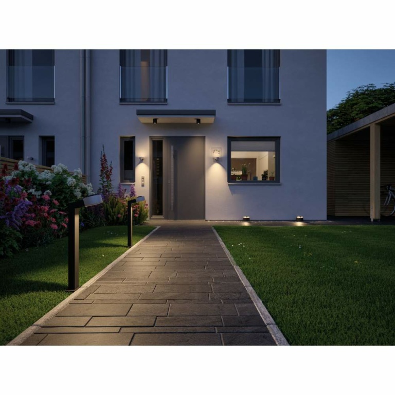 Paulmann Plug & Shine LED Bodenaufbauleuchte IP67 2x3W 3000K zweifacher Lichtaustritt Anthrazit