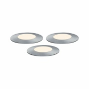 Plug & Shine Erweiterungsset LED Bodeneinbauleuchte Floor Mini IP67 3000K 3x2,5W Silber