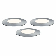 Plug & Shine Erweiterungsset LED Bodeneinbauleuchte Floor Mini IP67 3000K 3x2,5W Silber