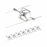 Seilsystem Mac II Basisset GU5,3 max. 7x10W 230/12V Chrom matt