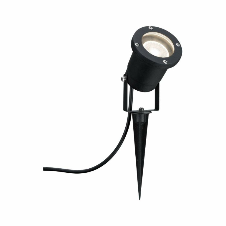 Paulmann Outdoor LED Gartenstrahler mit Erdspieß IP65 Schwarz Aluminium inkl. Leuchtmittel