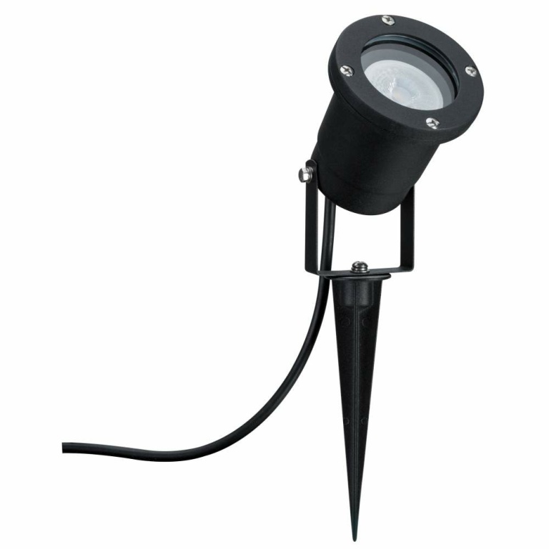 Paulmann Outdoor LED Gartenstrahler mit Erdspieß IP65 Schwarz Aluminium inkl. Leuchtmittel