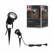 Outdoor LED Gartenstrahler mit Erdspieß IP65 Schwarz Aluminium inkl. Leuchtmittel