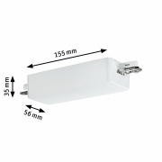 URail ZigBee 3.0 Dimm/Switch Adapter Weiß Smart Home Schienenverbinder An/Aus/Dimmen max. 400W