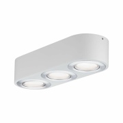 LED Deckenleuchte Argun 3-flammig 3-Step-Dim 3000K 3x280lm 230V 3x4,8W dimmbar Weiß/Alu gebürstet