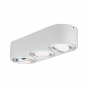 LED Deckenleuchte Argun 3-flammig 3-Step-Dim 3000K 3x280lm 230V 3x4,8W dimmbar Weiß/Alu gebürstet