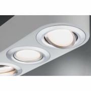 LED Deckenleuchte Argun 3-flammig 3-Step-Dim 3000K 3x280lm 230V 3x4,8W dimmbar Weiß/Alu gebürstet