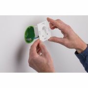 LED Wandeinbauleuchte Wall eckig Weiß mit Bewegungsmelder 1,1W 2700K