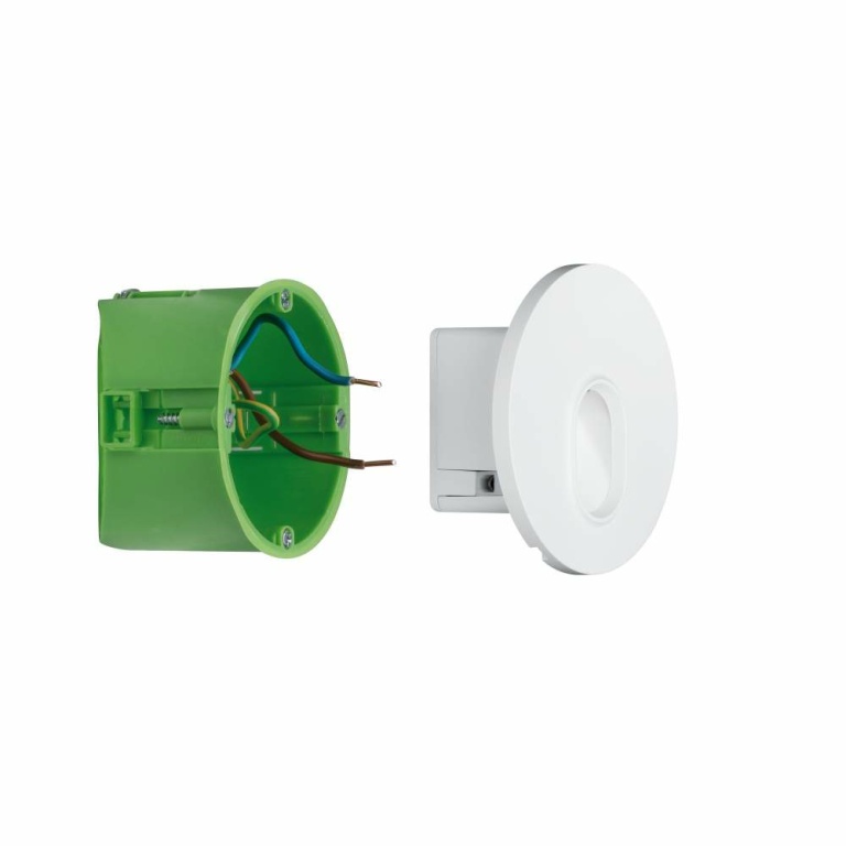 Paulmann LED Wandeinbauleuchte Wall Weiß  rund 1,1W 65lm 2700K 230V