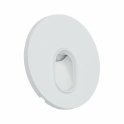 LED Wandeinbauleuchte Wall Weiß  rund 1,1W 65lm 2700K 230V