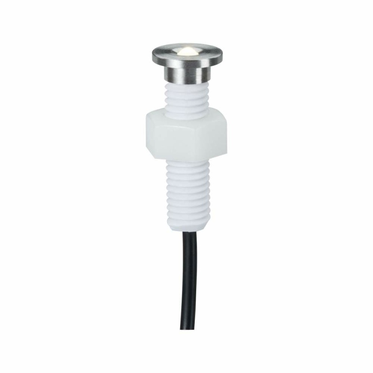 Paulmann Plug & Shine LED Bodeneinbauleuchte MicroPen II Erweiterungsset IP67 3000K 5x0,22W Silber