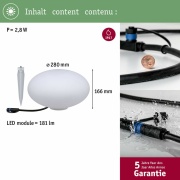 Plug & Shine Lichtobjekt Stone IP67 3000K 24V