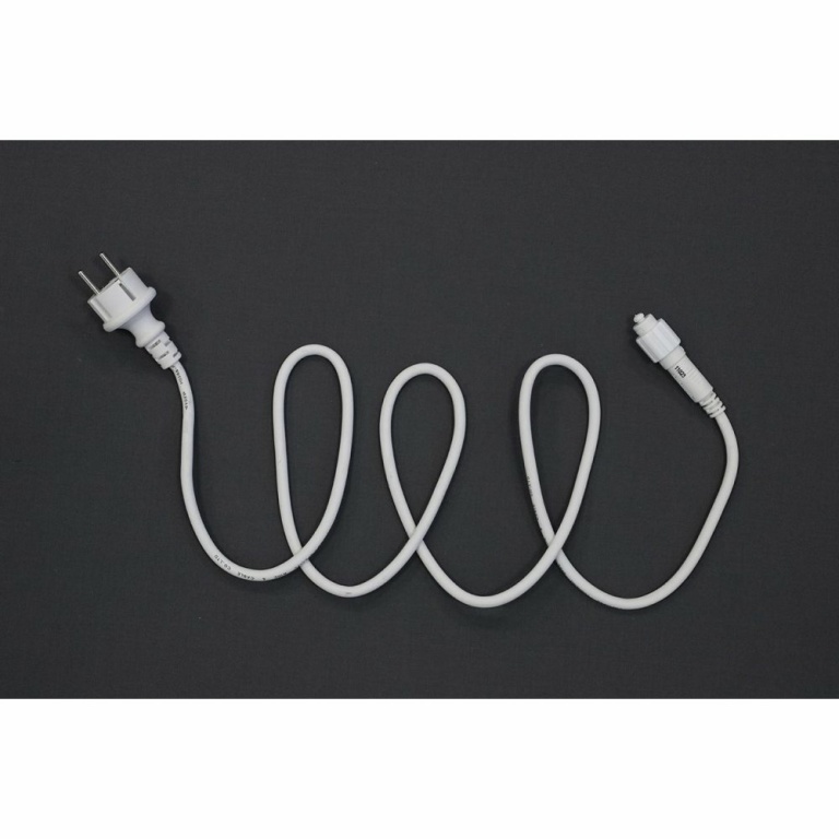 MK-Illumination QUICK FIX® 3+ main connector EU 1,5m, weißes Kabel
220-240V, max. Belastbarkeit: 1800W