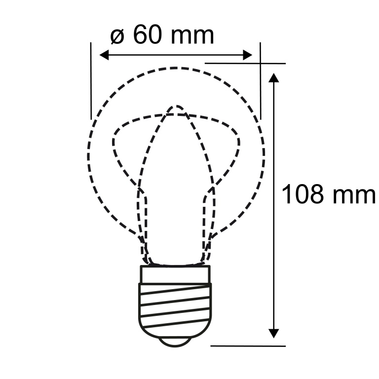 Paulmann LED-Lampe E27 Birne Klar 2700K Warmweiß 470lm 5W 3-Stufen-dimmbar