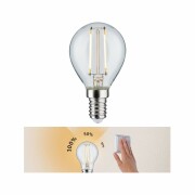 LED-Lampe E14 Tropfen Klar 2700K Warmweiß 250lm 2.7W 3-Stufen-dimmbar