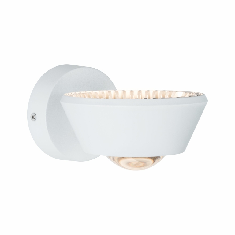 Paulmann LED Designer Wandleuchte Sabik Weiß matt Up&Down IP44 9W drehbar dimmbar