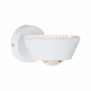 LED Designer Wandleuchte Sabik Weiß matt Up&Down IP44 9W drehbar dimmbar