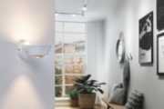 LED Designer Wandleuchte Sabik Weiß matt Up&Down IP44 9W drehbar dimmbar