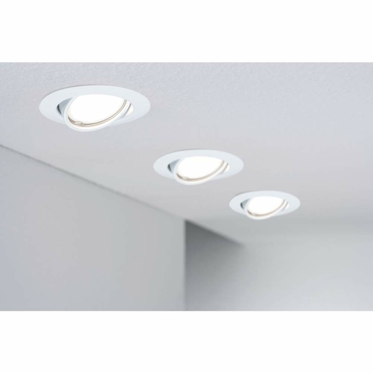 Paulmann Einbauleuchte LED Base rund 1x5W GU10 Weiß matt